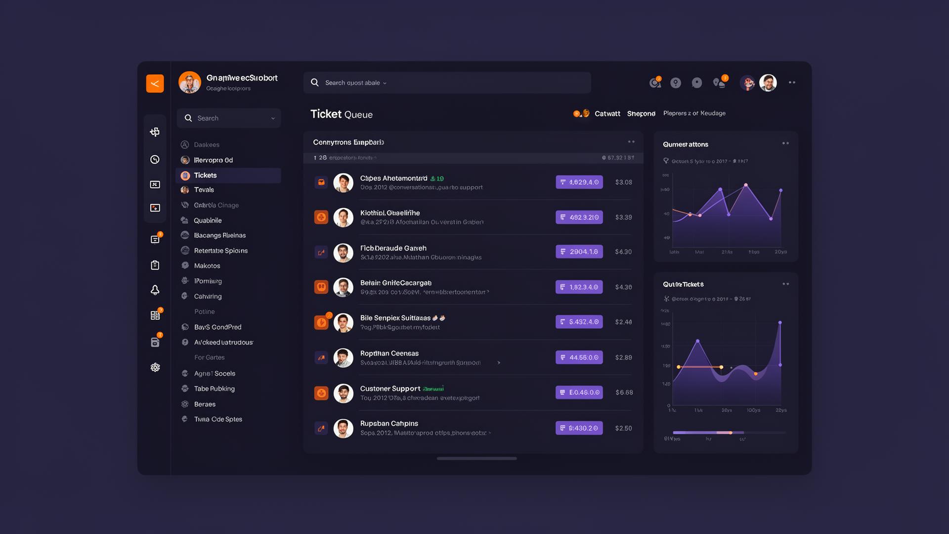 Ticket queue dashboard